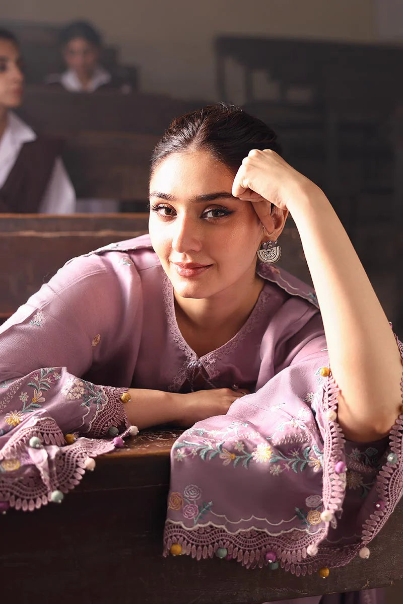 Cross Stitch - Dhanak-3PC Embroidered Shirt with Chiffon Embroidered Dupatta - NK 3557