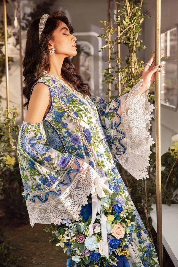 Maria B - UNSTITCHED 3PC LAWN EMBROIDERED - MPT-24 B