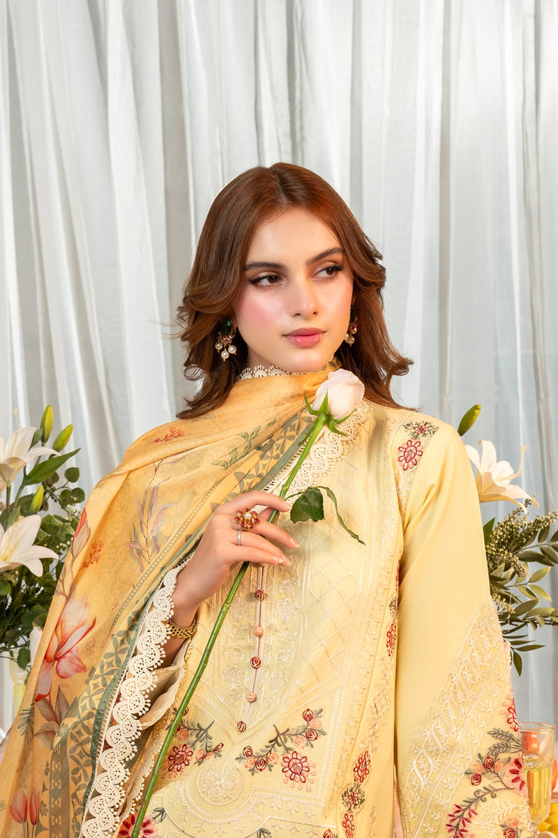 Maisa By Seven Star 3 Piece Stitched Embroidered Lawn | CLE-0205