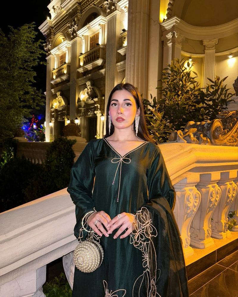 BUTTERFLY BOTEL GREEN - HEMEL SILK