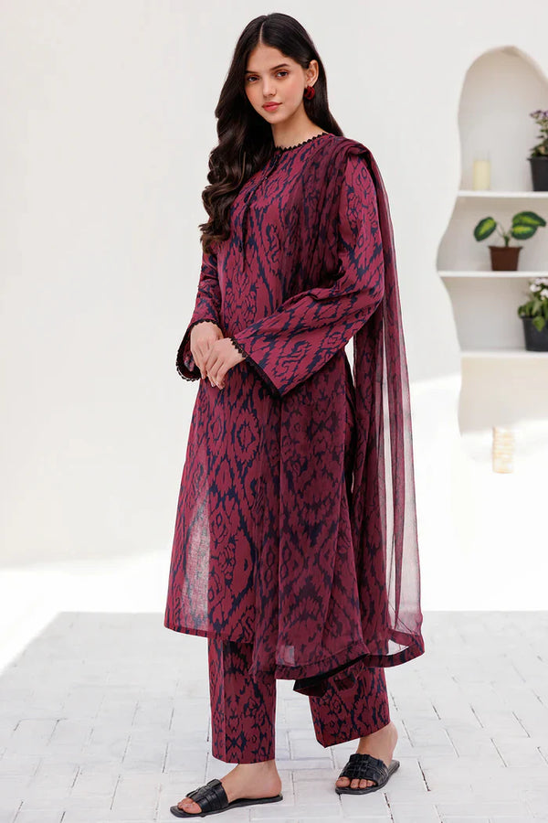 KARANDI Unstitched 3PC PRINTED SHIRT WITH KARANDI PRINTED DUAPTTA AND TROUSER-822