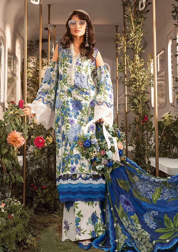Maria B - UNSTITCHED 3PC LAWN EMBROIDERED - MPT-24 B