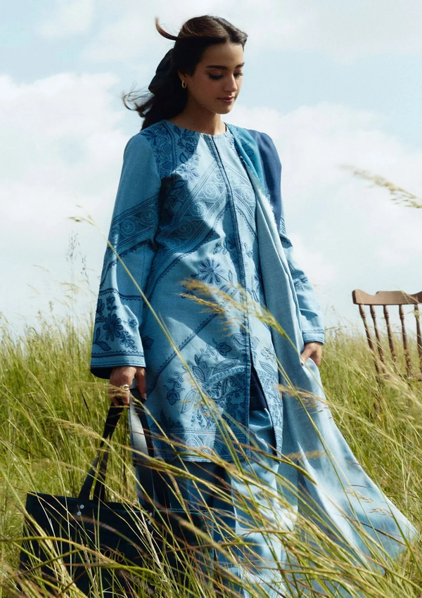 ZARA SHAHJAHAN  - UNSTITCHED 3PC LAWN EMBROIDERED - N 3064