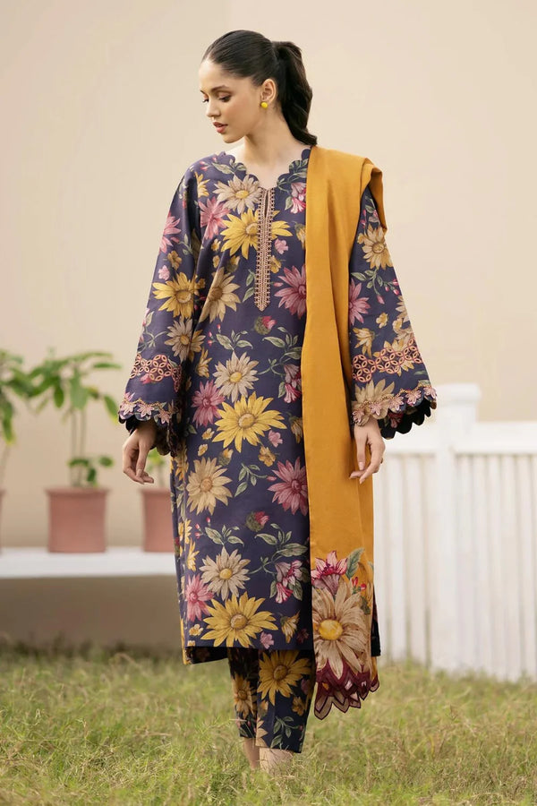 Baroque 3PC Digital Print LAWN - N 0602