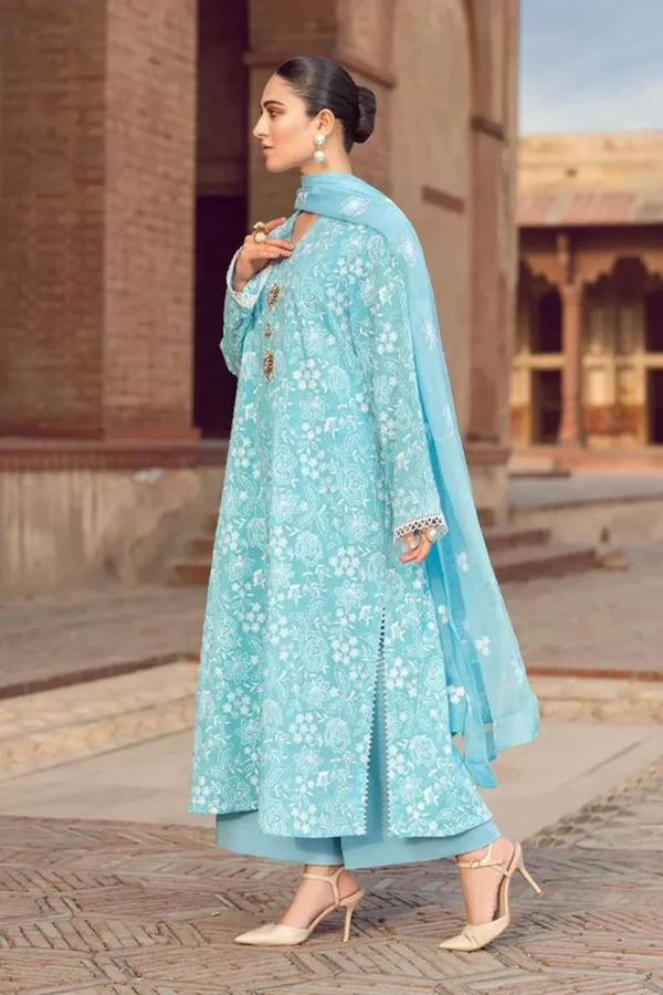 BAREEZE- 3PC LAWN EMBROIDERED N - 2001