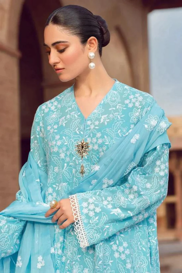 BAREEZE- 3PC LAWN EMBROIDERED N - 2001