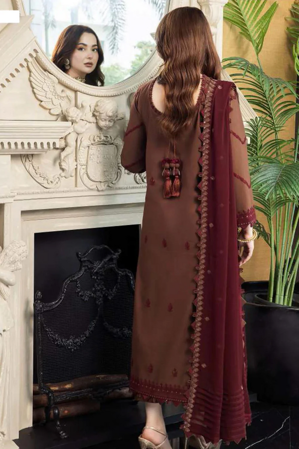 ASIM JOFA - 3PC LAWN EMBROIDERED - N 013