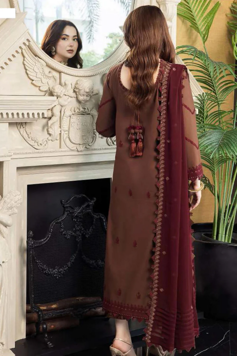 ASIM JOFA - 3PC LAWN EMBROIDERED - N 013