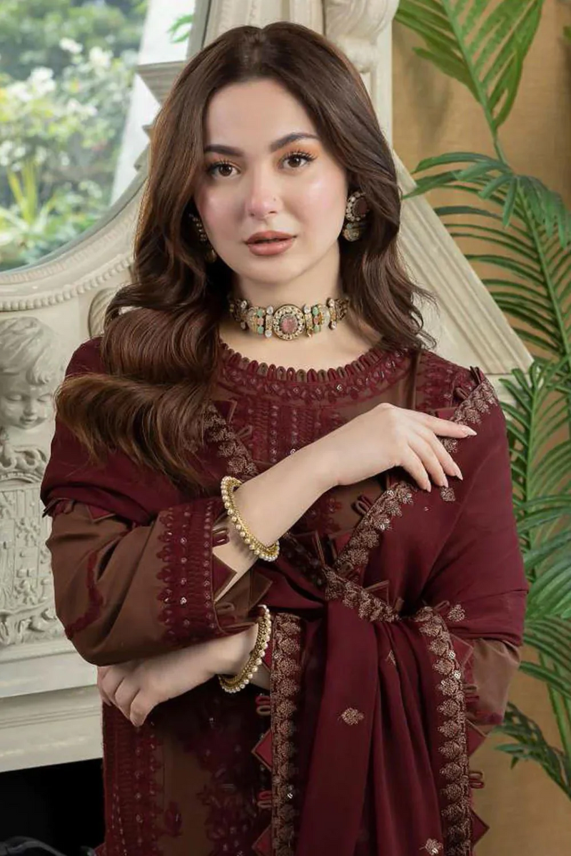 ASIM JOFA - 3PC LAWN EMBROIDERED - N 013